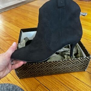 Brand new Black booties size 8